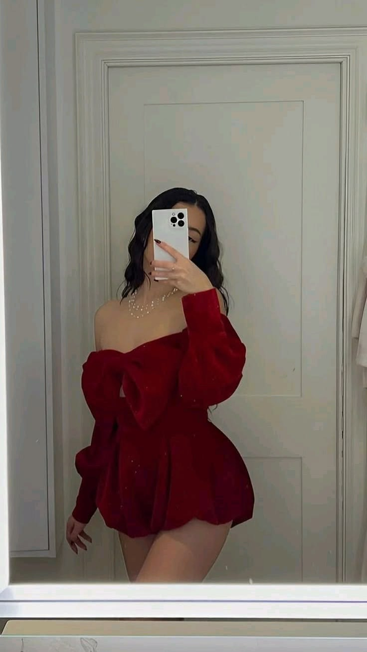 Pretty Bateau Women's Homecoming Dress Burgundy Waist Fitted Short Prom Gown Party Dress RS3406