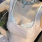Pure desire style suspender dress 2025 sweet and spicy waist puffy A-line skirt R1052