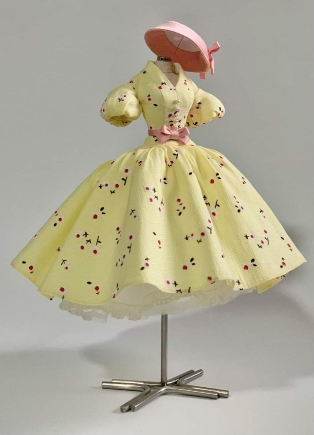 Puffy Cherry Decor Women's Homecoming Dress Yellow Corset Short Prom Dress Party Dress RS2459