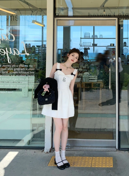 New cute girl's suspender dress R4991