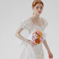 Jasmine French floral dress small fresh sweet puff sleeve short skirt R2763
