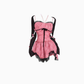 Sweet and spicy lace rose suspender dress 2025 large size pure desire cardigan suit R1315