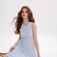 French dress short skirt summer sleeveless short skirt vest skirt holiday wear R3495