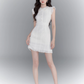 French dress new summer style waist slimming temperament high-end white short skirt R4505