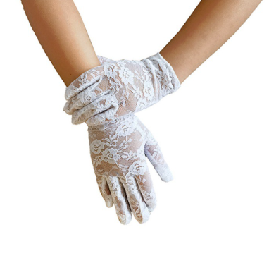 Lace gloves wedding pageant princess flower girl gloves dress opera for children party wedding     S6230