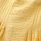 French yellow petite beach Sanya vacation suspender dress R2640