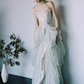 Dreamy Mint Green Prom Dress ,A-Line Strapless Tulle Corset Maxi Evening Dress RS931