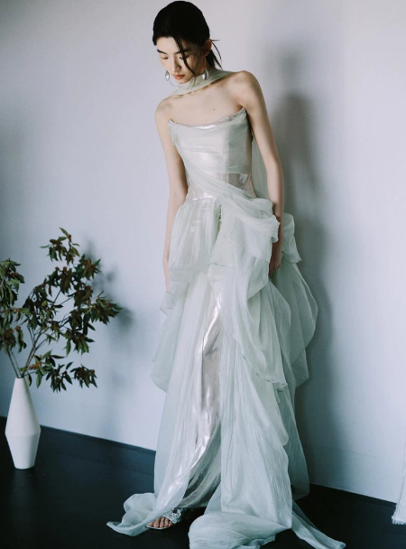 Dreamy Mint Green Prom Dress ,A-Line Strapless Tulle Corset Maxi Evening Dress RS931