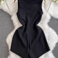 Black jumpsuit shorts women 2025 new high waist slim small fashion workwear jumpsuit trend R0389