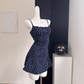 2025 floral dress suspenders versatile cardigan sweet hot girl design retro French top R0289