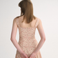 French floral short skirt pink suspender dress short holiday wear skirt R2716