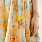 Seaside Vacation Dopamine Short Skirt Oil Painting Printed Suspender Dress R5214