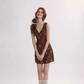 Mia Diary French vest dress summer vacation wear short dress R2713