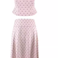 A complete set of backless polka dot suspender top and skirt, salty and mature two-piece suit new style R0445