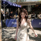 White lace hollow design waist slim A-line short skirt homecoming dress R4056