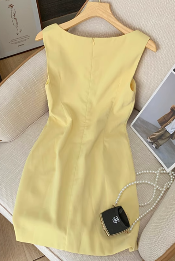 French pure desire suspender dress new style waist slimming temperament short hip skirt dress R4036