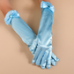 Children's Satin Bow Gloves Children's Performance Party Dress Accessories Sun Protection Long     S6266