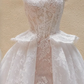 Pink halterneck lace slim waist hip sexy bridal dress R5739