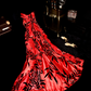 Red strapless, fitted waist, sexy and charming long ball gown R6931