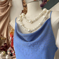 Blue halter neckline slim waist sexy fishtail maxi ball gown R6213