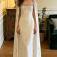 White halter-neck fitted long elegant ball gown/bridal dress R8584
