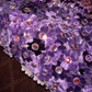 Purple halter-neck fitted long ball gown R7051