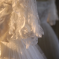 White retro classic fitted waist ball gown R7264