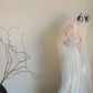 White strapless, fitted waist, sexy and elegant long ball gown/wedding dress R8055