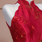 Red sleeveless fitted waist slim-fitting Chinese-style sexy and elegant ball gown/bridal dress R8339