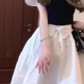 Pure outfit suit white shirt vest skirt short outfit a complete set 2025 new style R0830