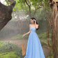 Beach dress suspenders backless dress temperament long skirt holiday style R1565