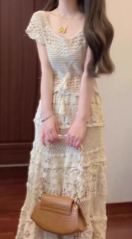 Pure outfit set casual green small flying sleeve top short skirt two-piece set R0835