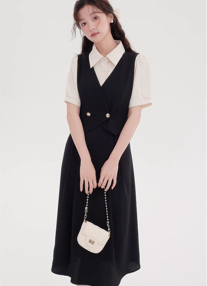 Teachers wear skirts summer temperament French formal occasion dresses R2359