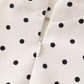 2025 Summer New Apricot Polka Dot Waist Square Neck A-line Short Suspender Dress R0907