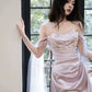 Lilac Elegant Evening Gowns Off Shoulder Long Prom Dress     S7218
