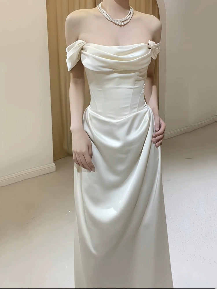 Elegant Evening Gowns Off Shoulder Long Prom Dress     S7215