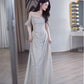Elegant Shinny Evening Gowns Off Shoulder Long Prom Dress     S7212