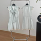 Pure desire sweet girl lace dress light blue flying sleeve design R2100