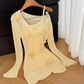 2025 new style slim sexy knitted dress long sleeve suspender skirt R0299