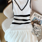 French pure desire v-neck suspender dress for women new style waist slimming hip skirt R3997