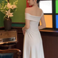 French one-shoulder dress 2025 sexy temperament waist elegant party dress R1488