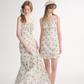 French floral suspender dress tea break small fresh sleeveless long dress R2691