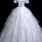 Elegant Lavender Sequin Ball Gown Bateau Applique Corset Maxi Evening Dress Quinceanera Dress RS588