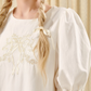 French high-end silk cotton palace embroidery baby doll dress R5211