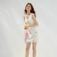 Flower language tipsy floral dress French suspender skirt holiday wear short skirt skirt female summer R3425