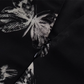 2025 Summer New Black Flying Sleeve Waisted Mid-Length Printed Fishtail Dress R0913