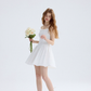 Mermaid Dream White Dress French Suspender Skirt Holiday Wear Short Skirt Skirt Women Summer R3427