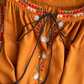 Retro ethnic style lantern sleeve embroidery round neck waist A-line cotton and linen elegant dress R0318