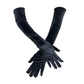 20s black bridal gloves wedding gloves long velvet women's gloves opera evening gloves     S6228