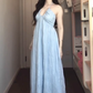 French forest style exquisite halter neck dress holiday style backless sling big swing skirt R1829